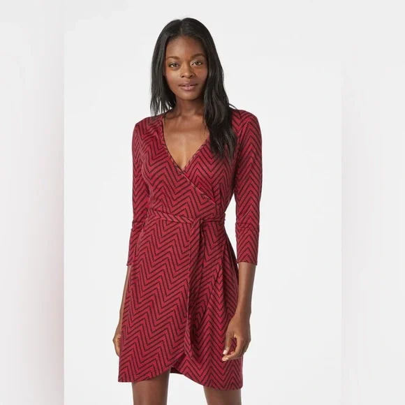Knit hot sale wrap dress